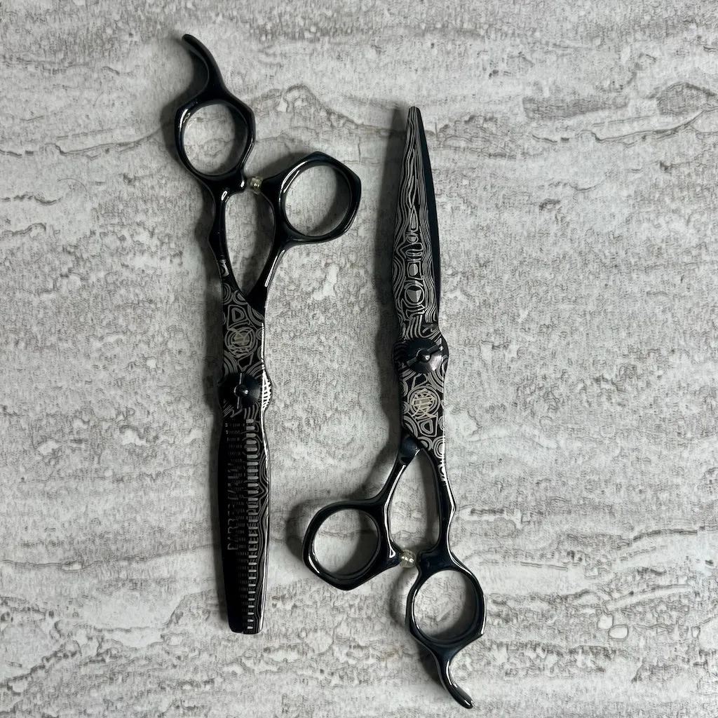 THE GRAND MASTER NOVA BLACK SHEAR SET 6 Inch