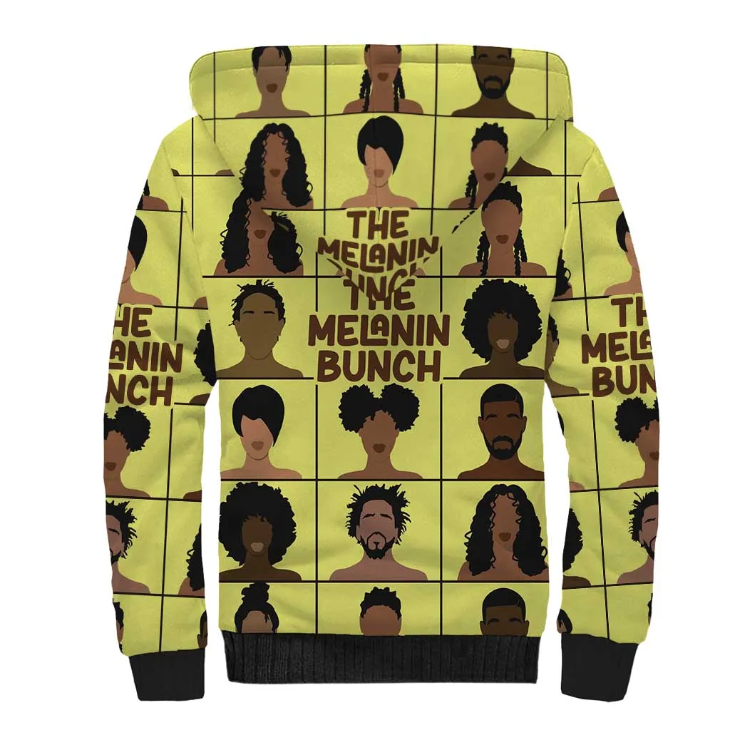 The Melanin Bunch African Sherpa Hoodie Afro Black People DT03