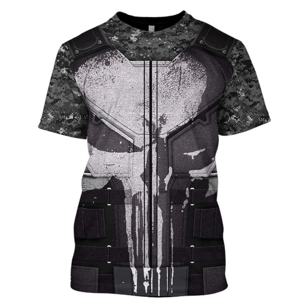 The Punisher Custom Cosplay Costume T-shirt - Hoodies QT212412Hc