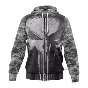 The Punisher Custom Cosplay Costume T-shirt - Hoodies QT212412Hc