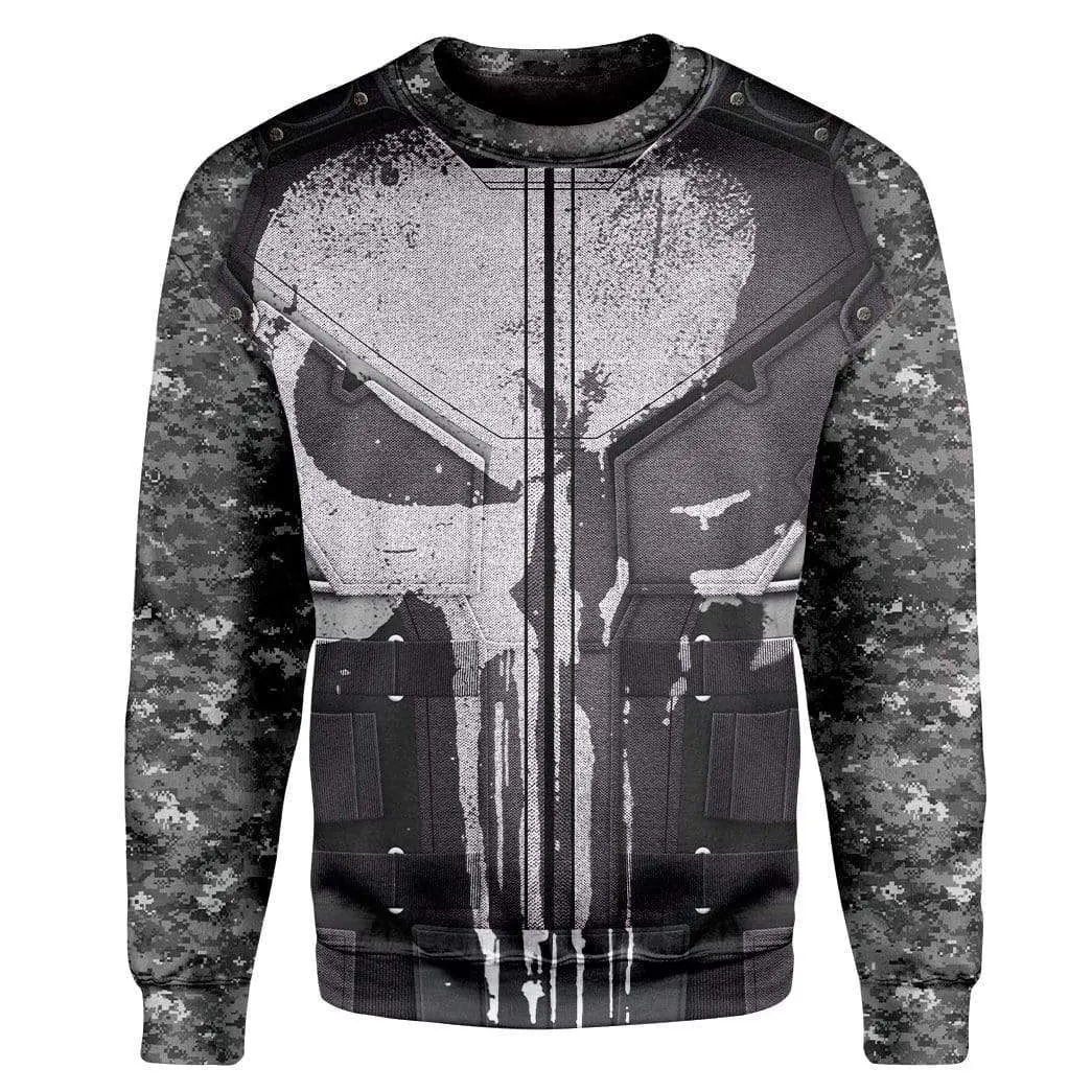 The Punisher Custom Cosplay Costume T-shirt - Hoodies QT212412Hc