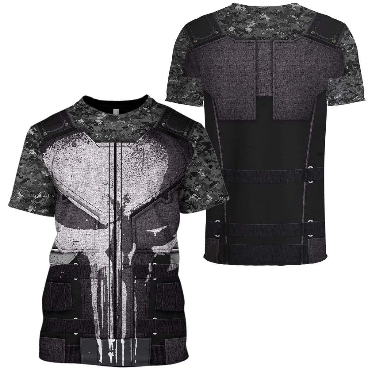 The Punisher Custom Cosplay Costume T-shirt - Hoodies QT212412Hc