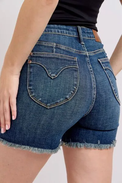 The Susan - Judy Blue Tummy Control Denim Shorts