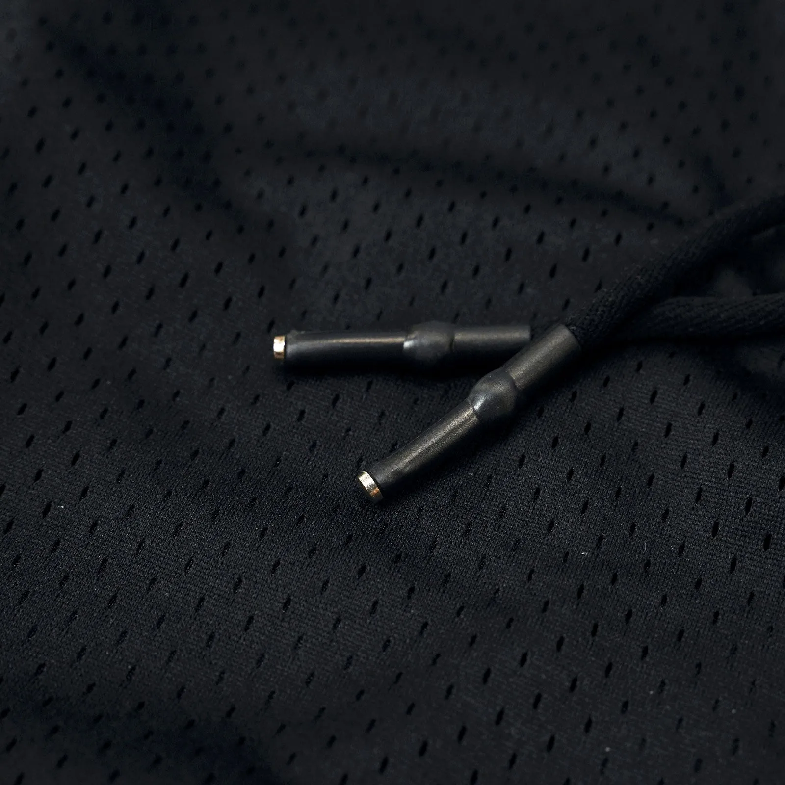Throwback Blacktop Classic Mesh Shorts with Pockets - Black