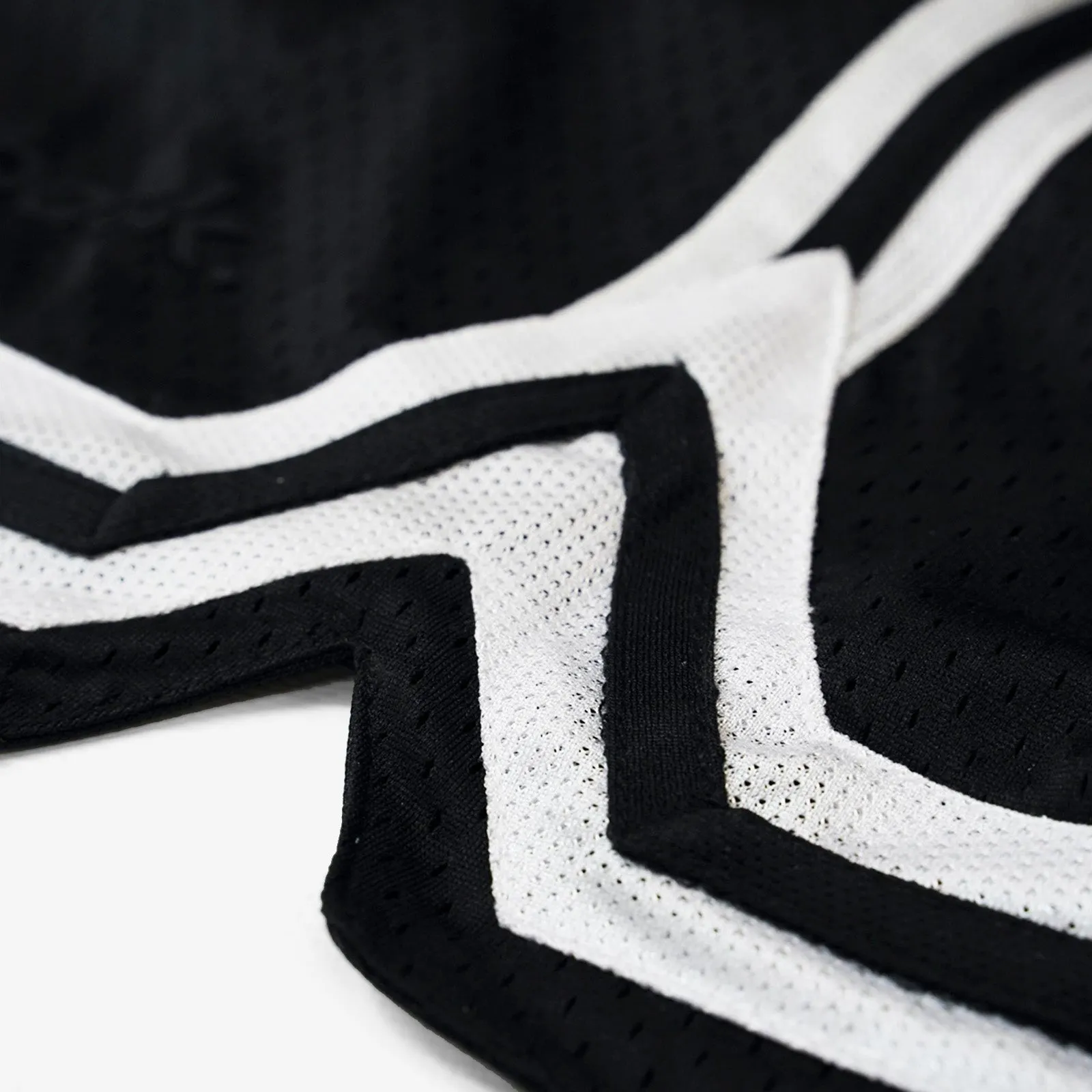 Throwback Blacktop Classic Mesh Shorts with Pockets - Black