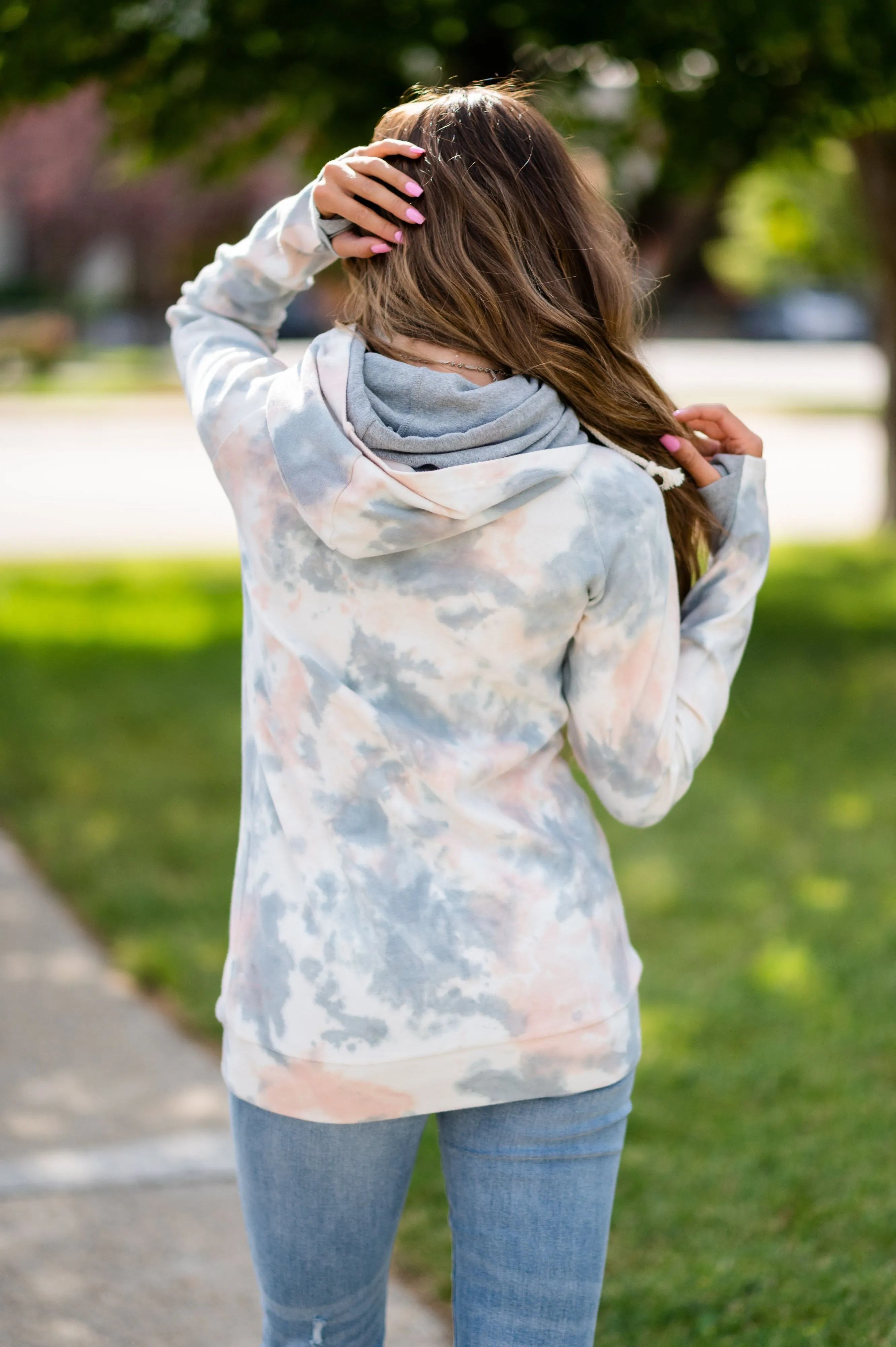 Tie Dye-nomite Ampersand Avenue Double Hoodie