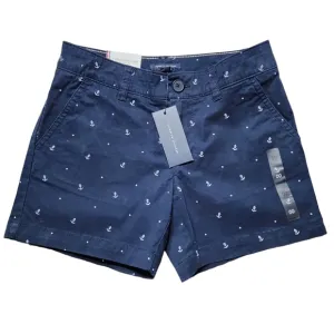 Tommy Hilfiger Navy Blue Anchor Shorts NWT Sz 00