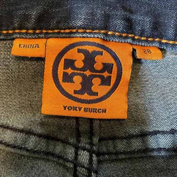 Tory Burch Jeans dark blue denim jeans size 28