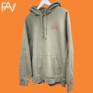 Trees - Premium Heavyweight Olive Hoodie