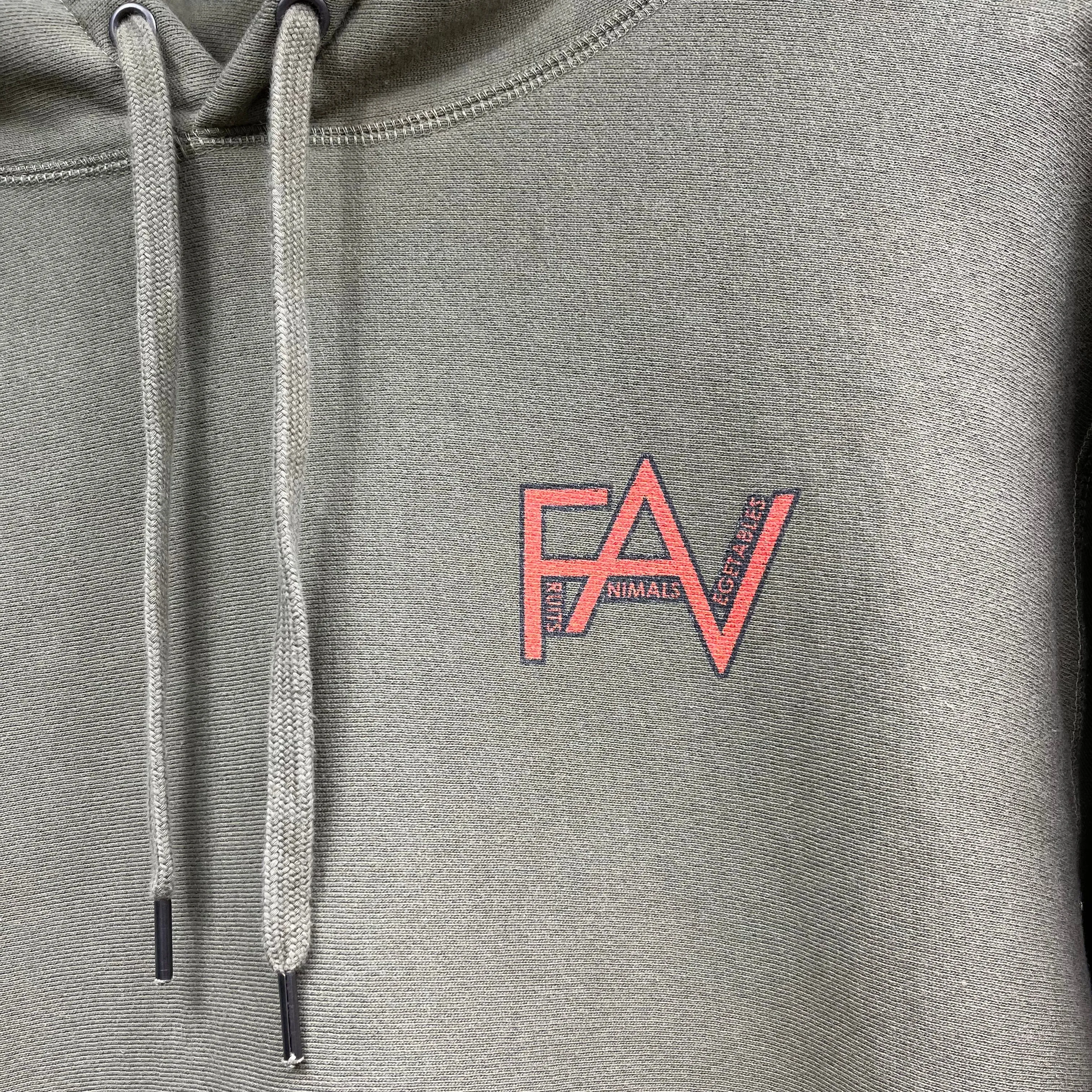 Trees - Premium Heavyweight Olive Hoodie