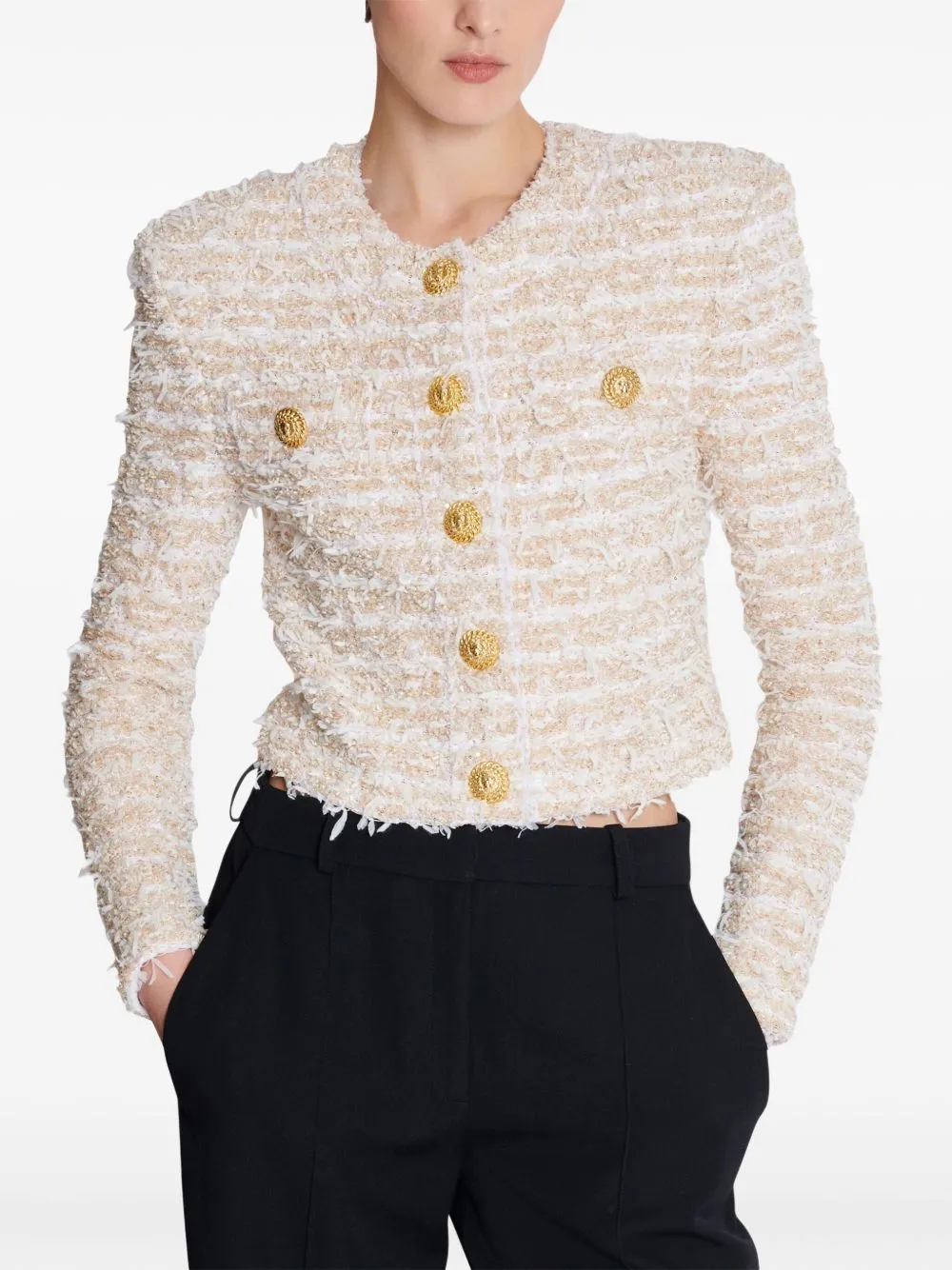 Tweed cropped jacket