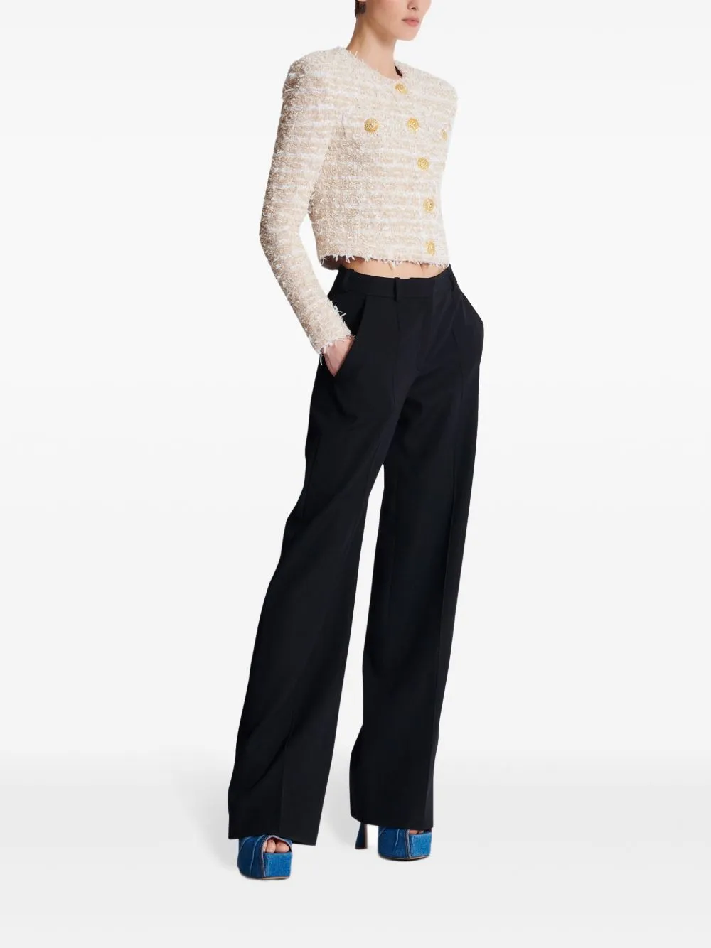 Tweed cropped jacket