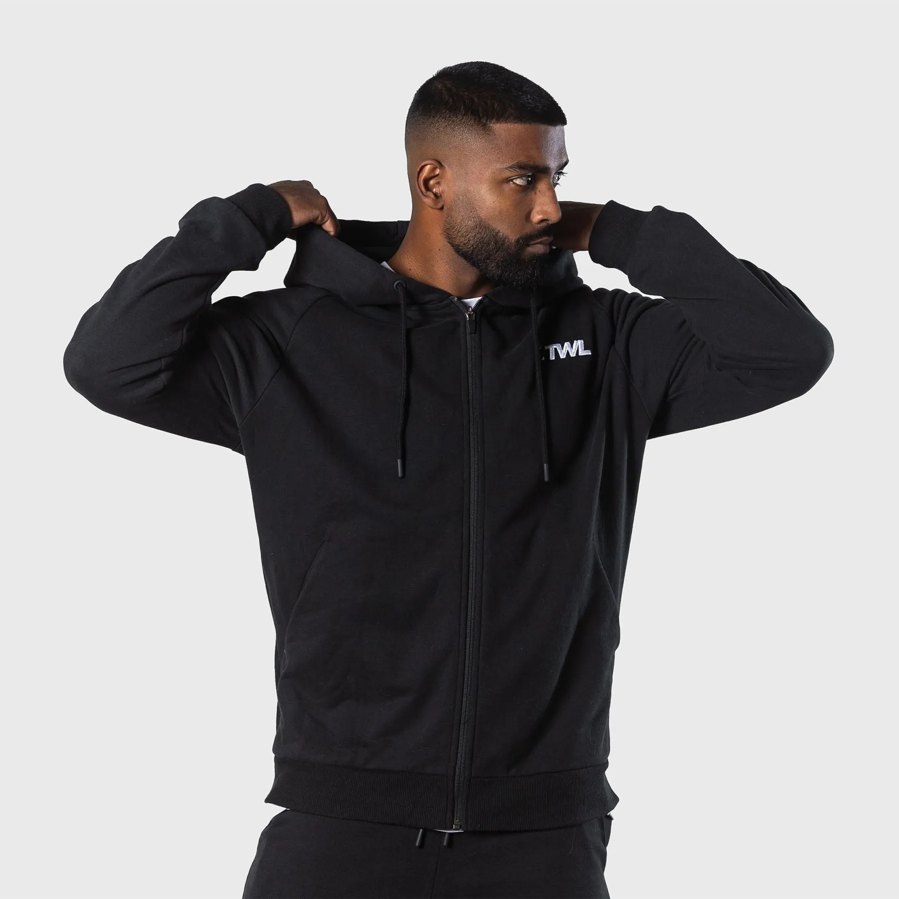 TWL - MEN'S REFORM ZIP THROUGH HOODIE - BLACK