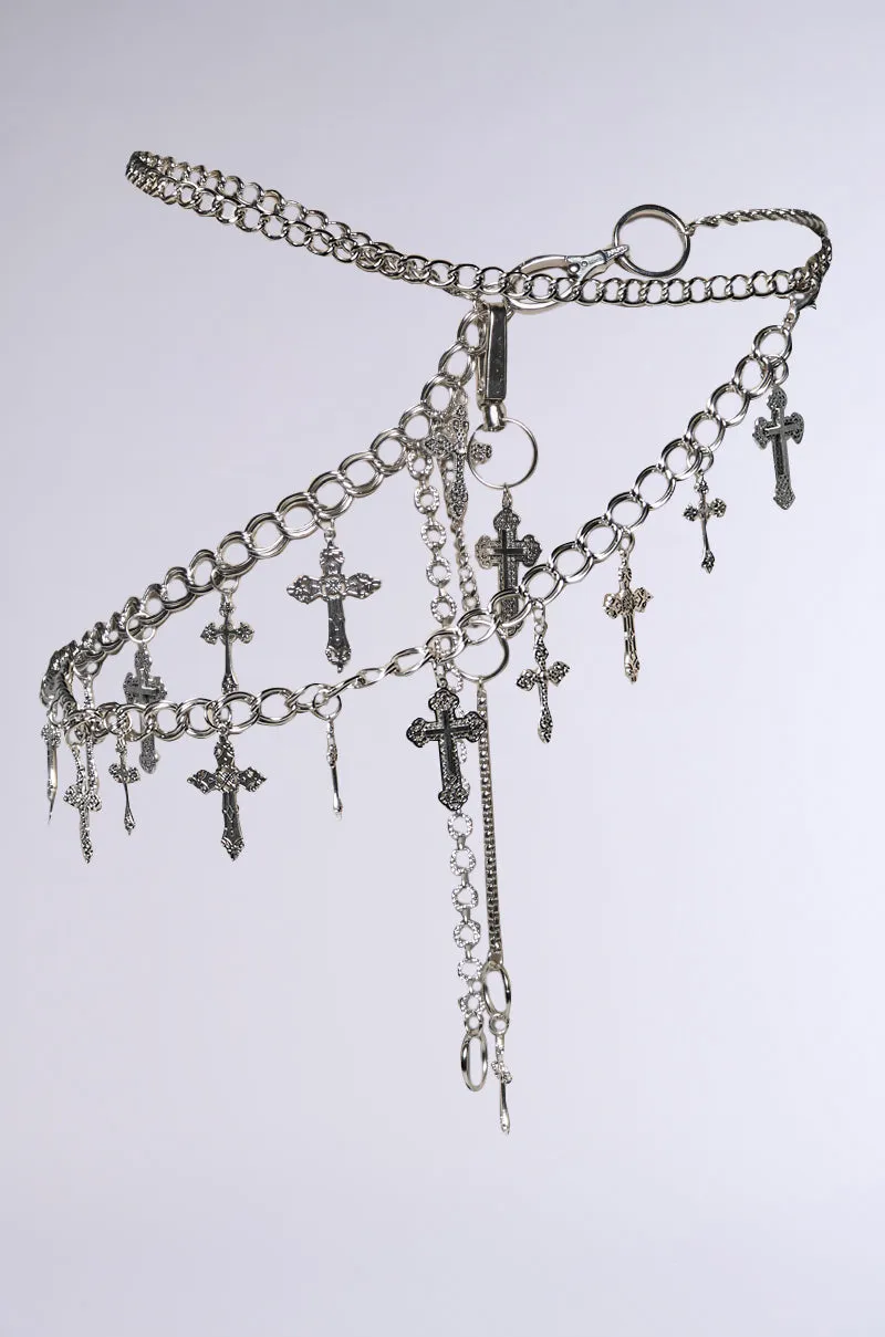ULTIMATE CROSS CHAIN BELT