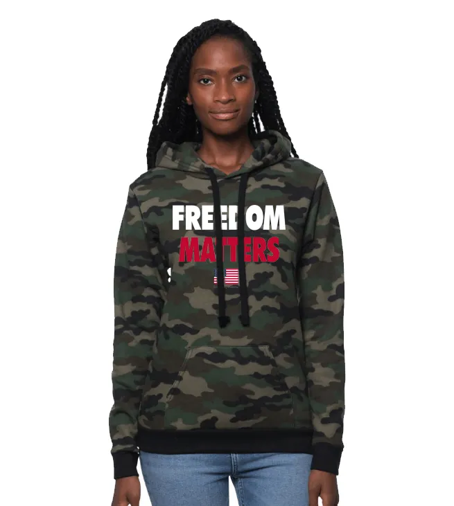 Unisex Freedom Matters Camo Hoodie