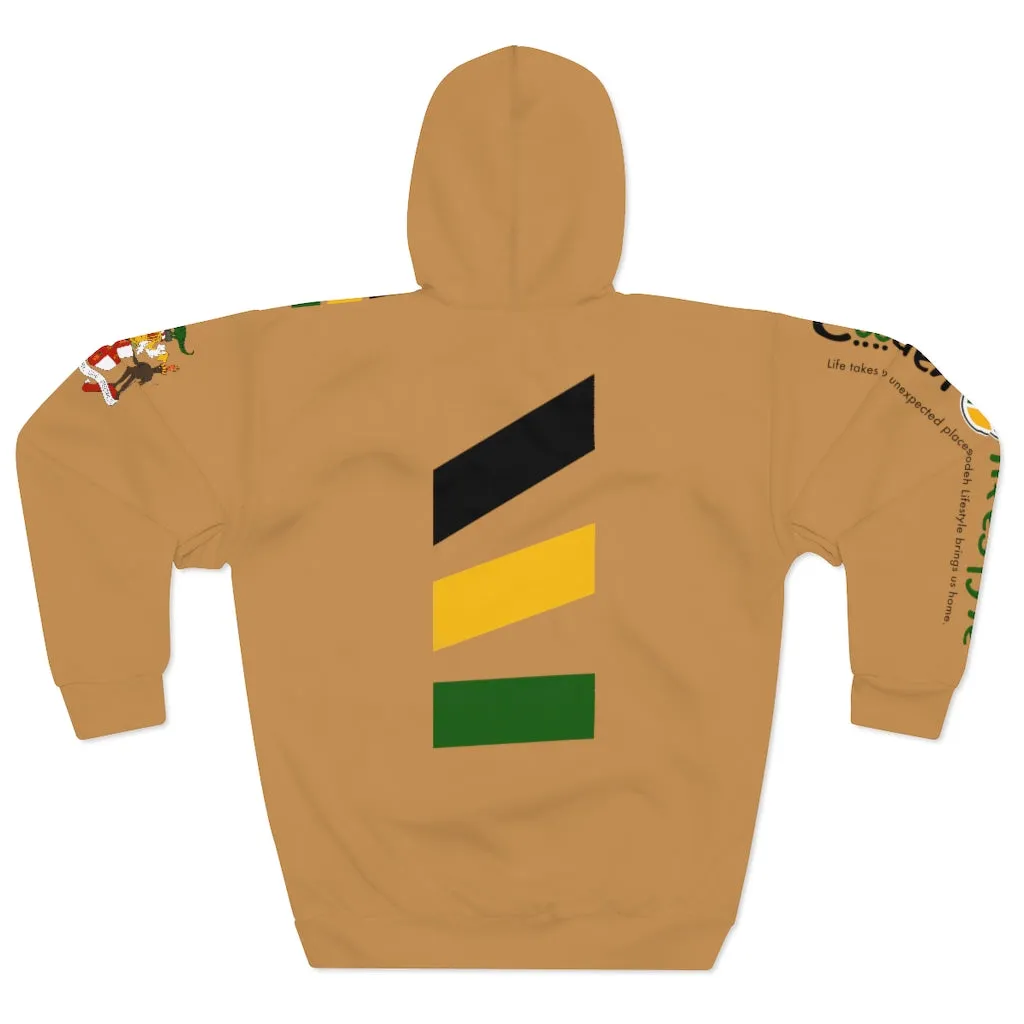 Unisex Pullover Hoodie (YuhDunKnow-BRWNJACOL)