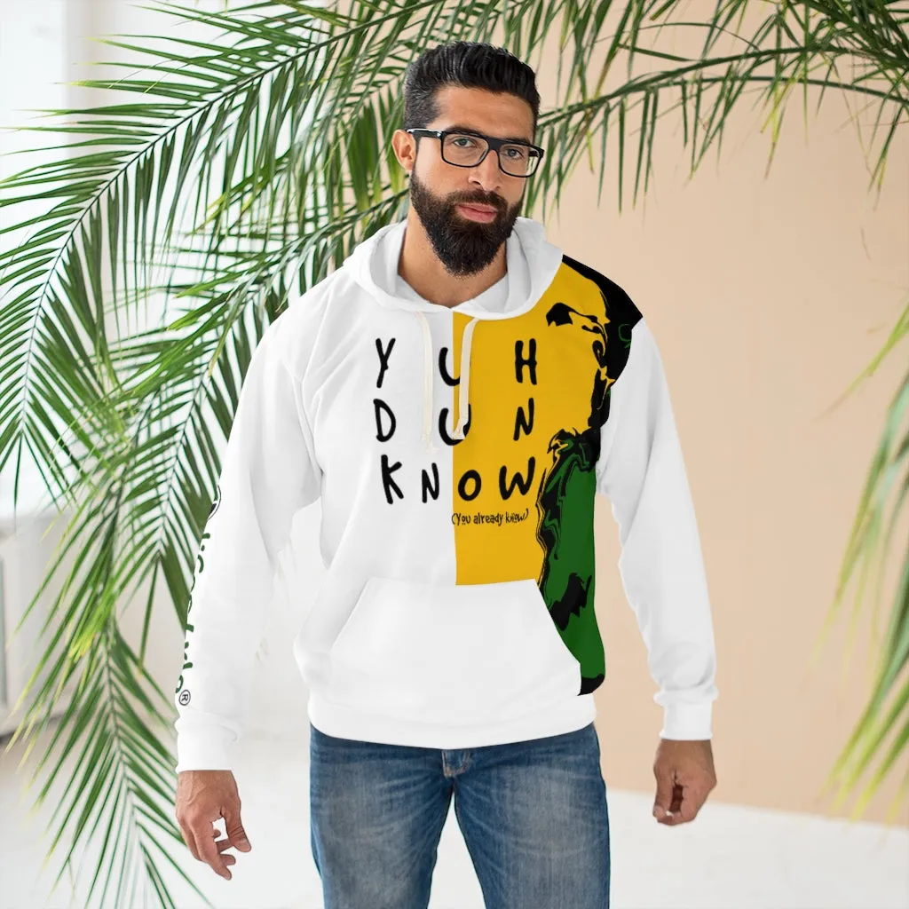 Unisex Pullover Hoodie (YuhDunKnow-JACOL-WHT)