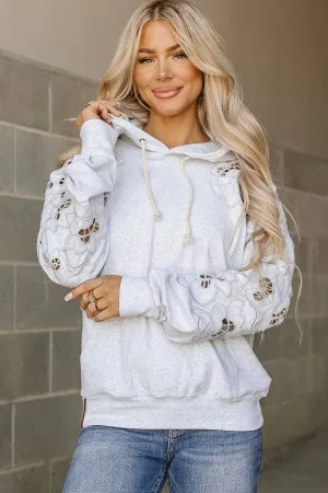 UNIVERSITY HOODIE LOVE STORY HEATHER GREY