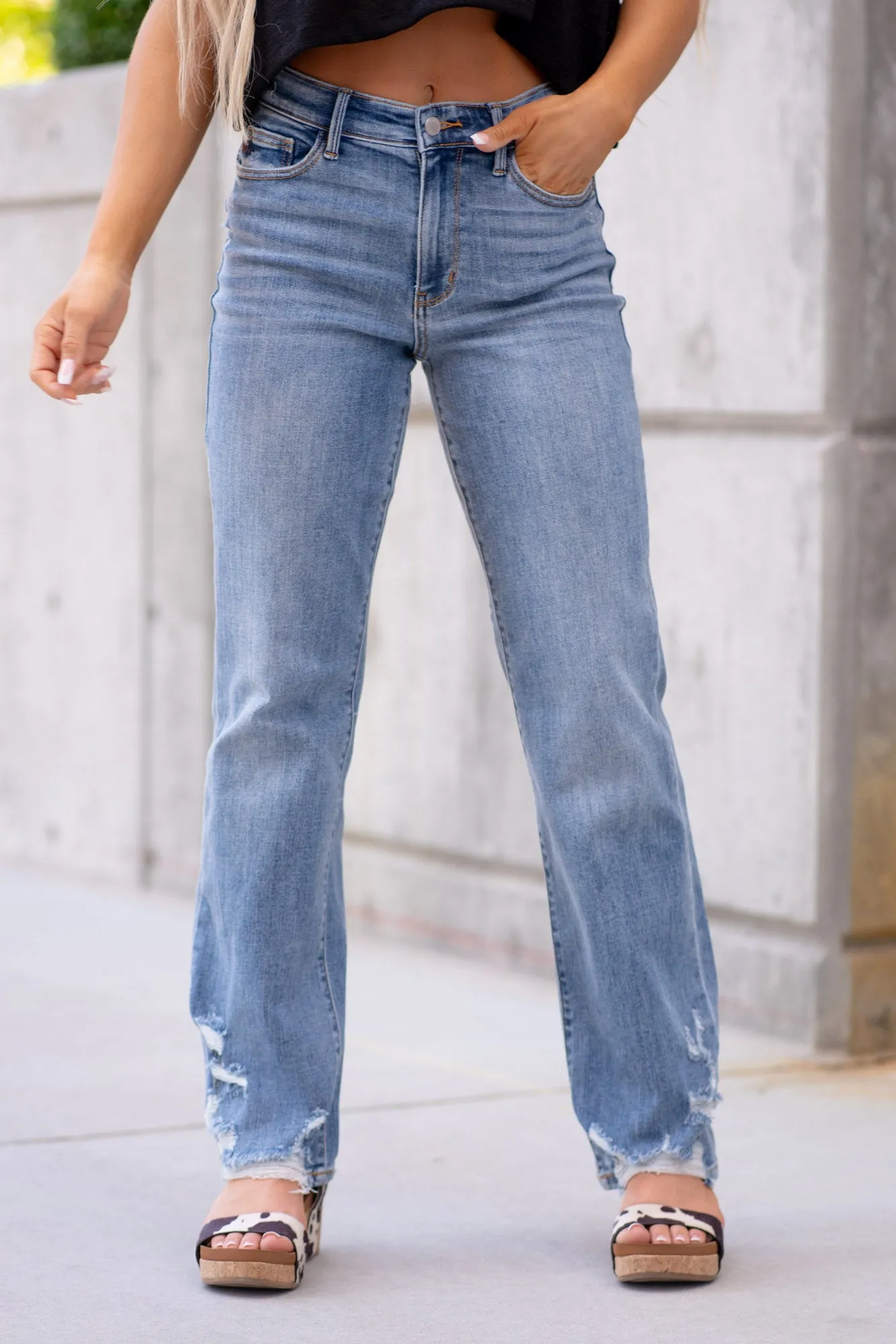 Urban Rebel High Rise Straight Leg Regular & Plus Sizes