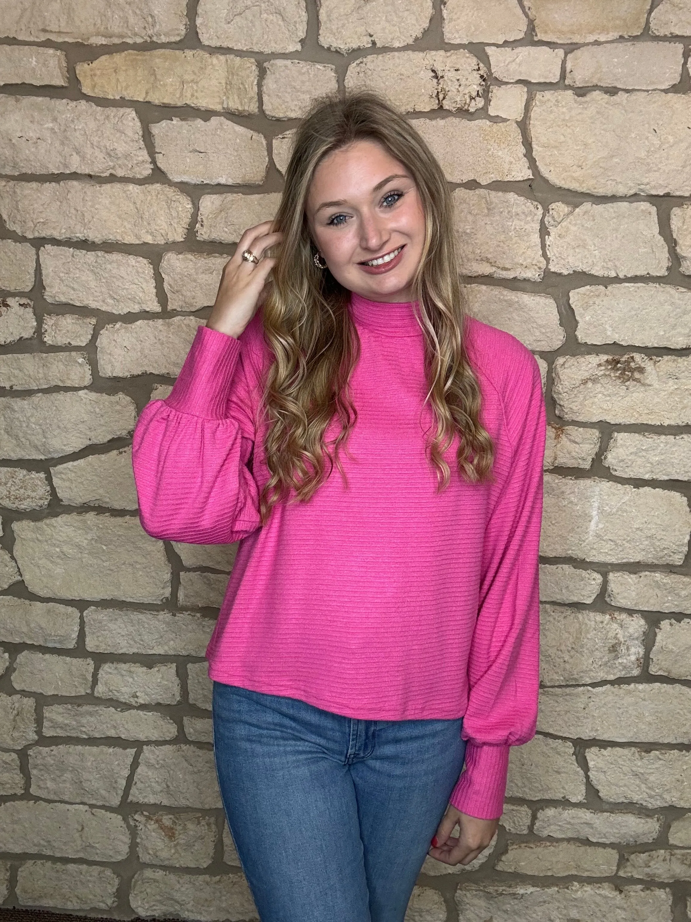 Valerie Top- Hot Pink