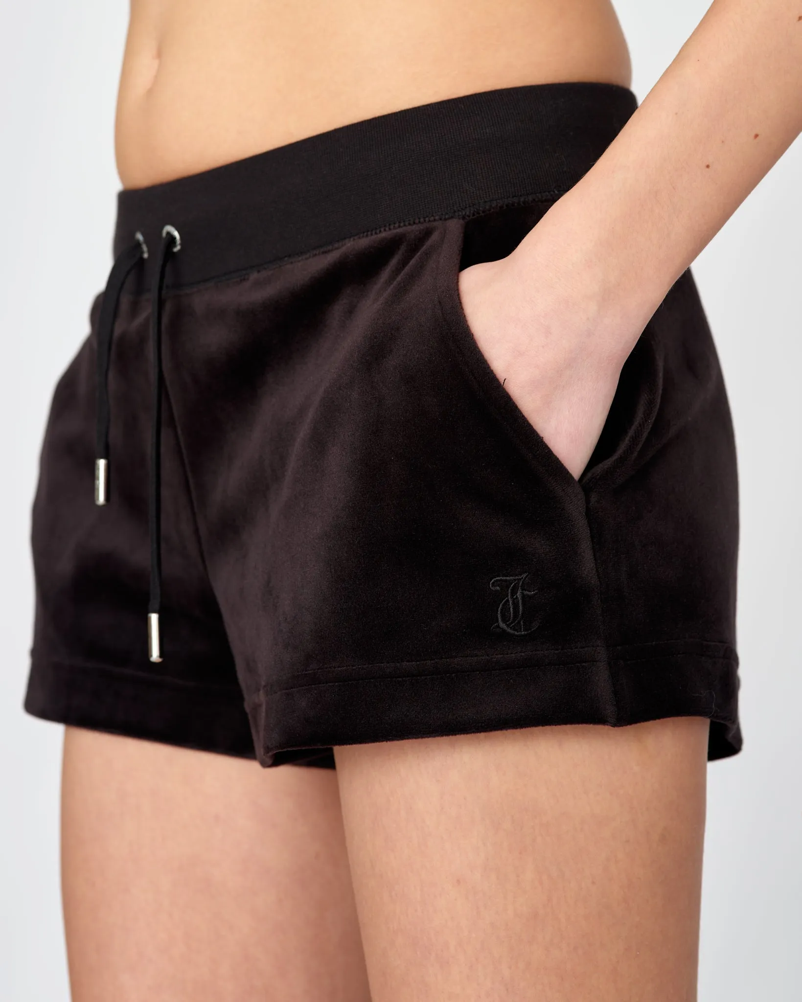 Velour Eve Classic Shorts Black