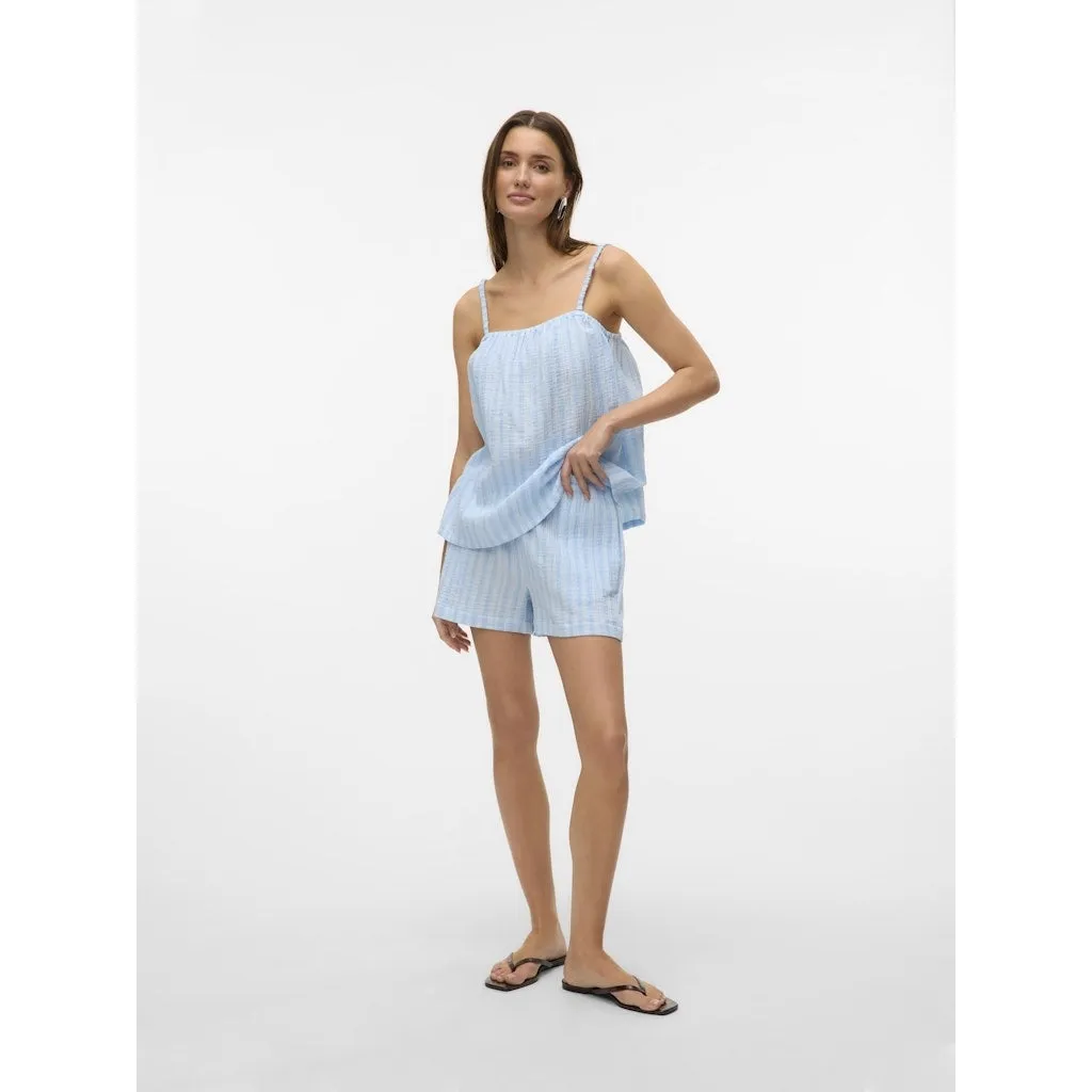 VERO MODA dame shorts VMNANNA - Airy Blue Snow White
