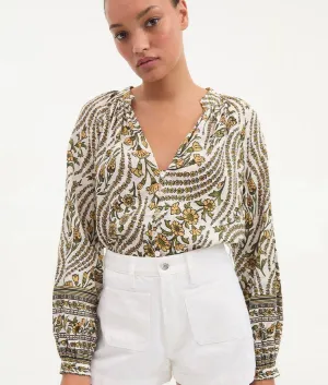 Veronica Beard Ailani Top - Dove Multi