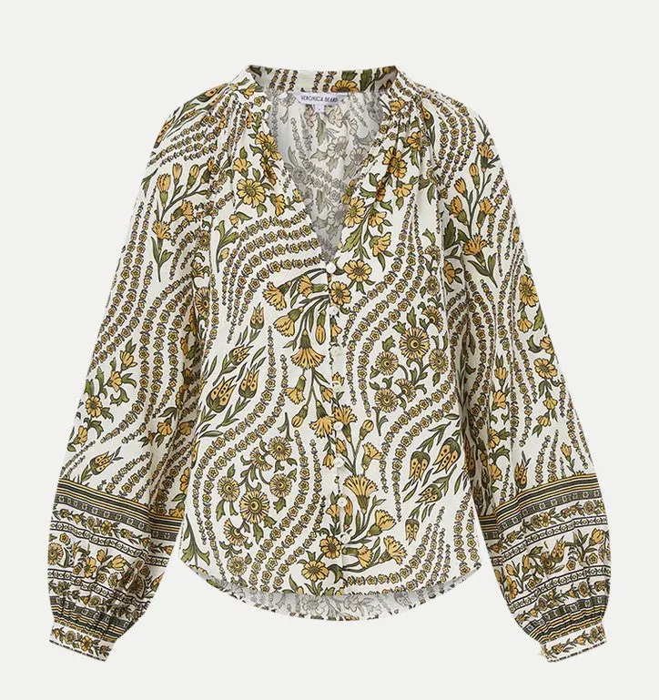 Veronica Beard Ailani Top - Dove Multi