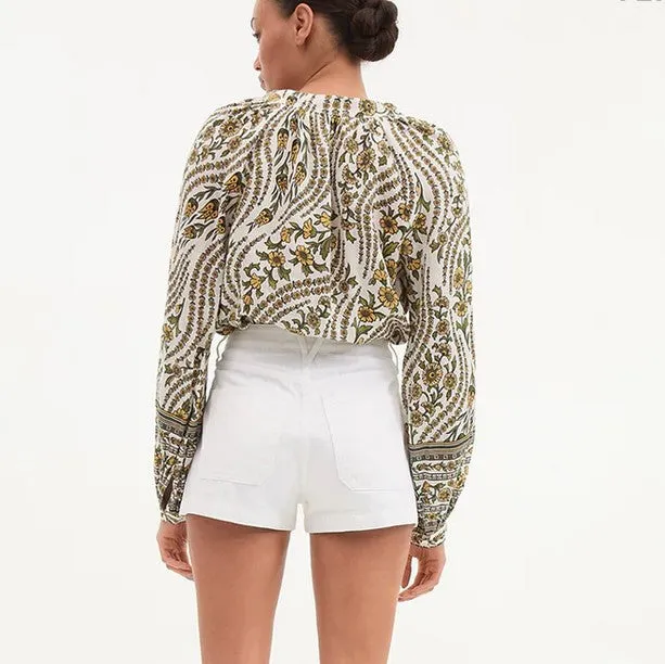 Veronica Beard Ailani Top - Dove Multi