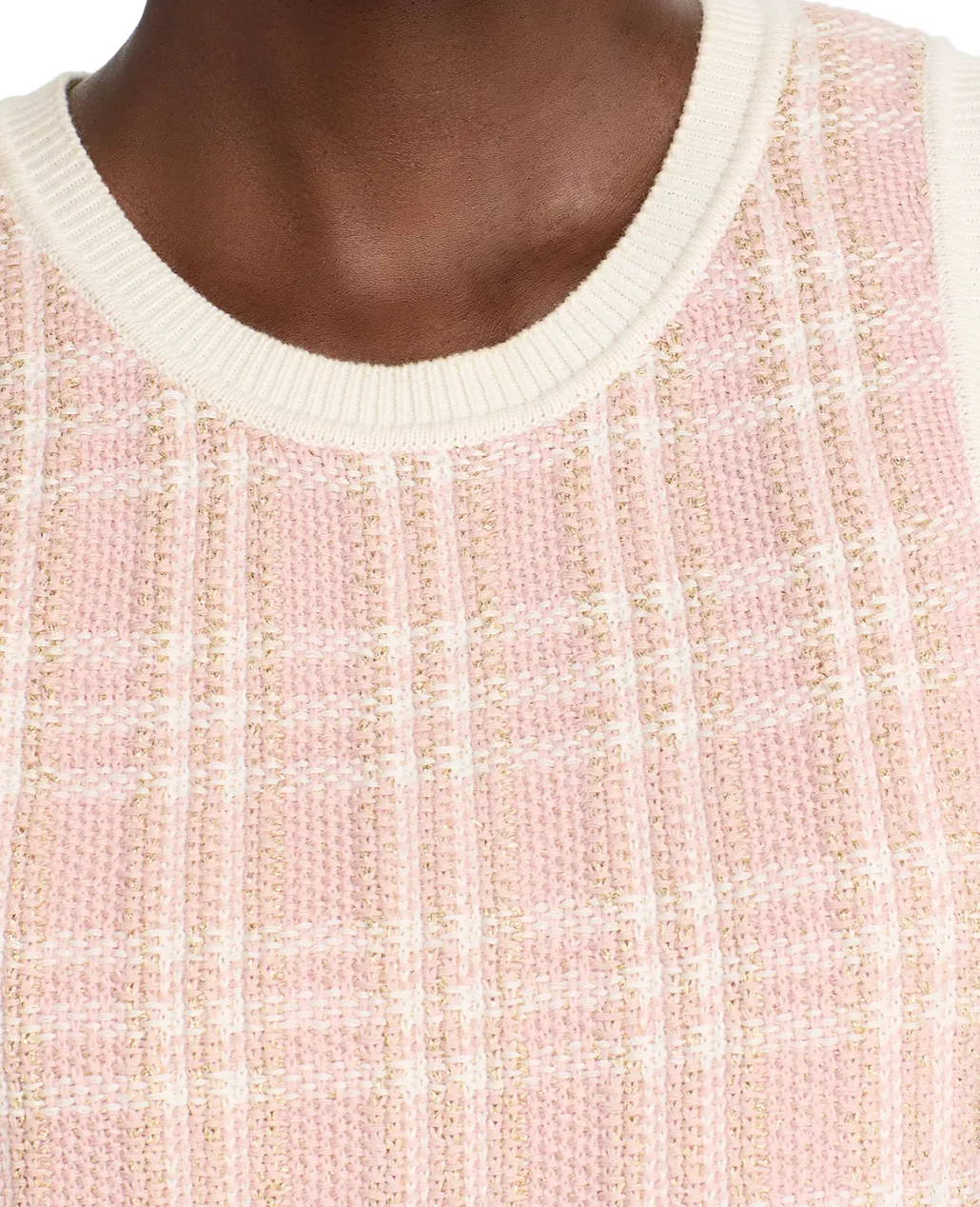 Veronica Beard - Jerrel Cropped Knit Tank - Pink/Clay