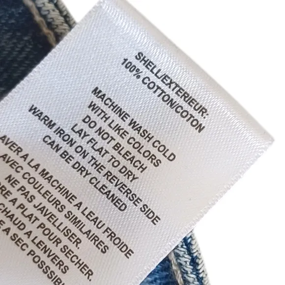 VIGOSS Checker Print Medium Wash Blue Denim Slim Straight Leg Jeans 27 NWT