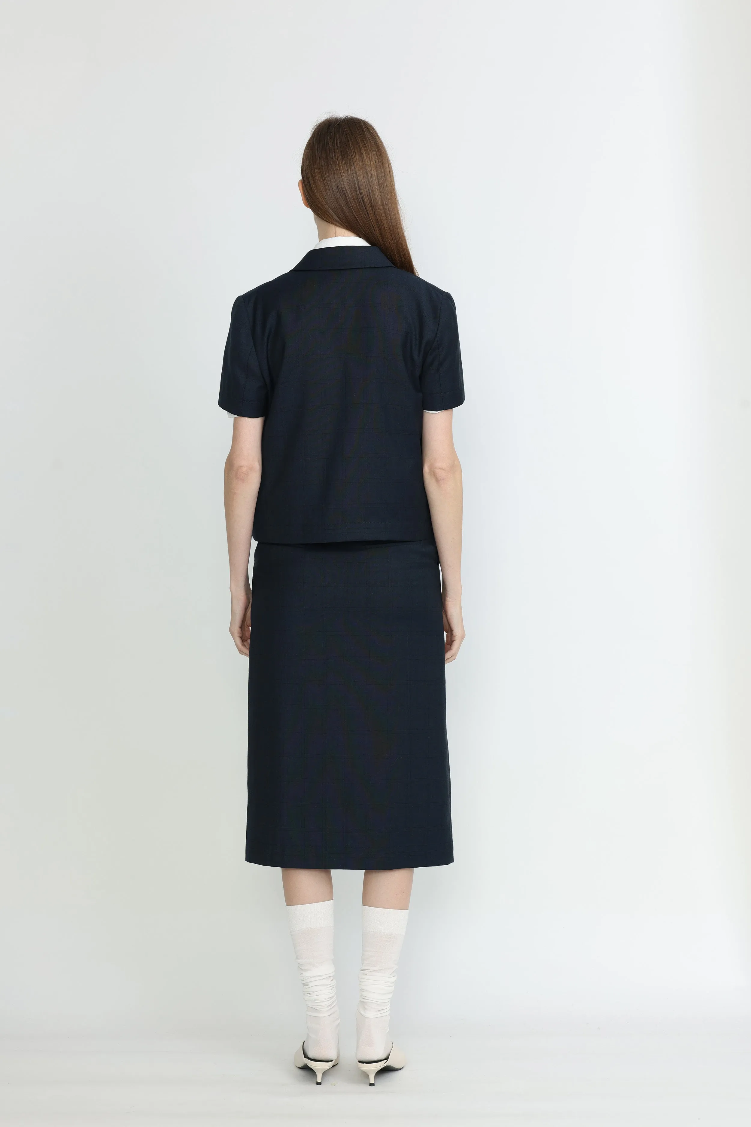 Wagga Wagga Jacket - Short sleeve jacket in dark navy
