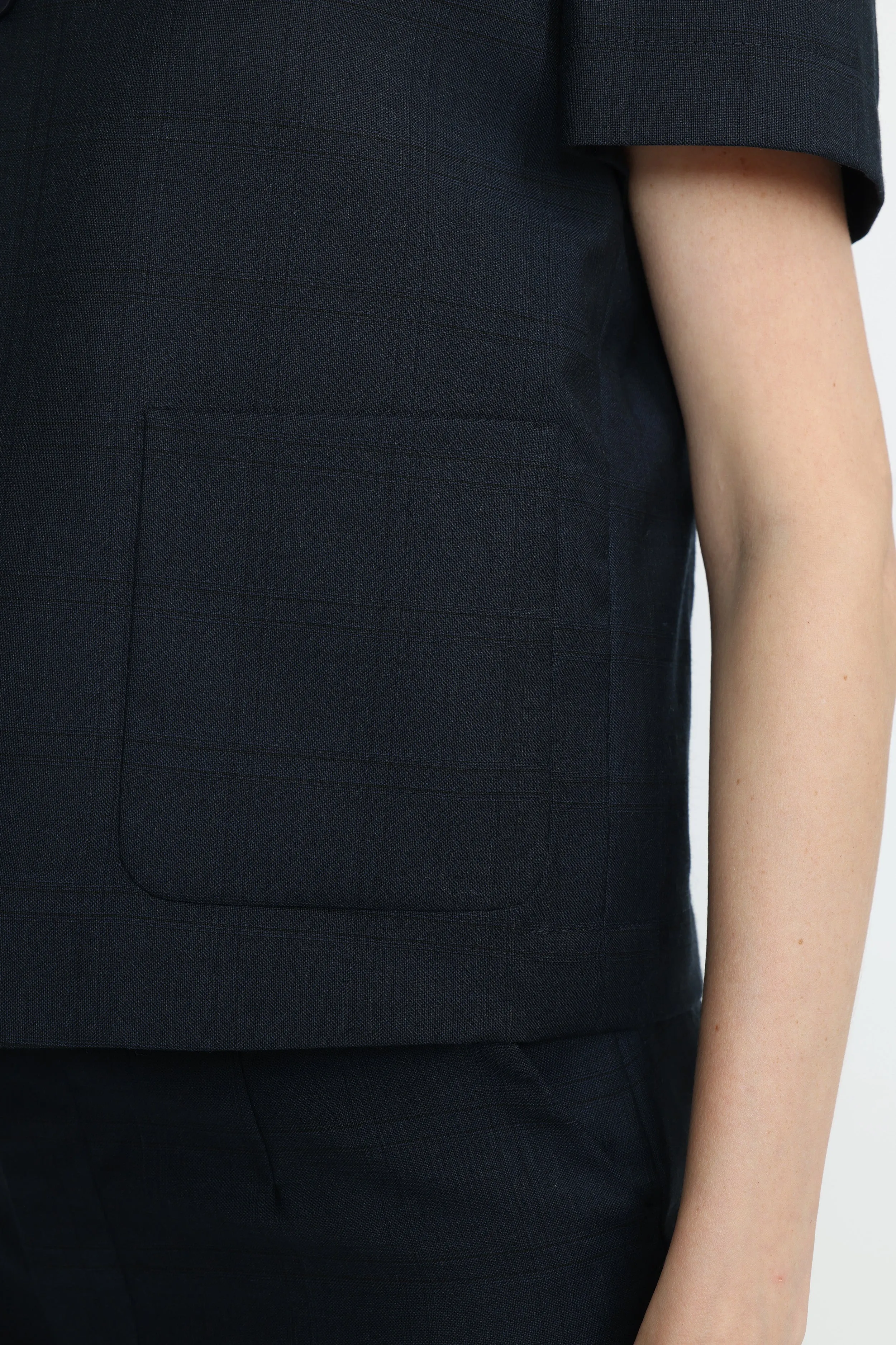 Wagga Wagga Jacket - Short sleeve jacket in dark navy