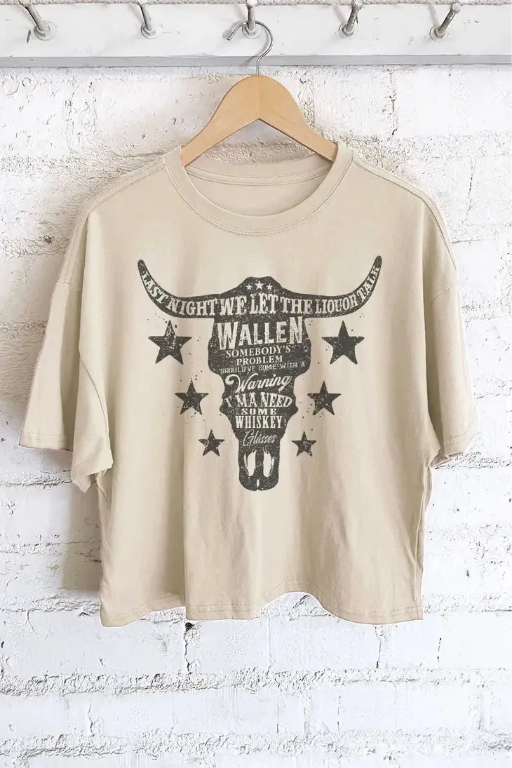 Wallen Last Night We Graphic Tee // Stone or Black