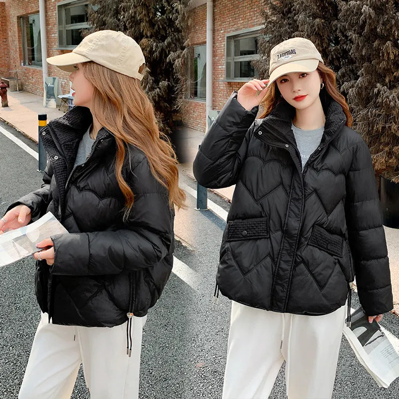 Water-resistant and Windproof Relaxed-fit Padded Zip-up Puffer Jacket