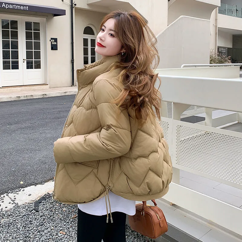 Water-resistant and Windproof Relaxed-fit Padded Zip-up Puffer Jacket