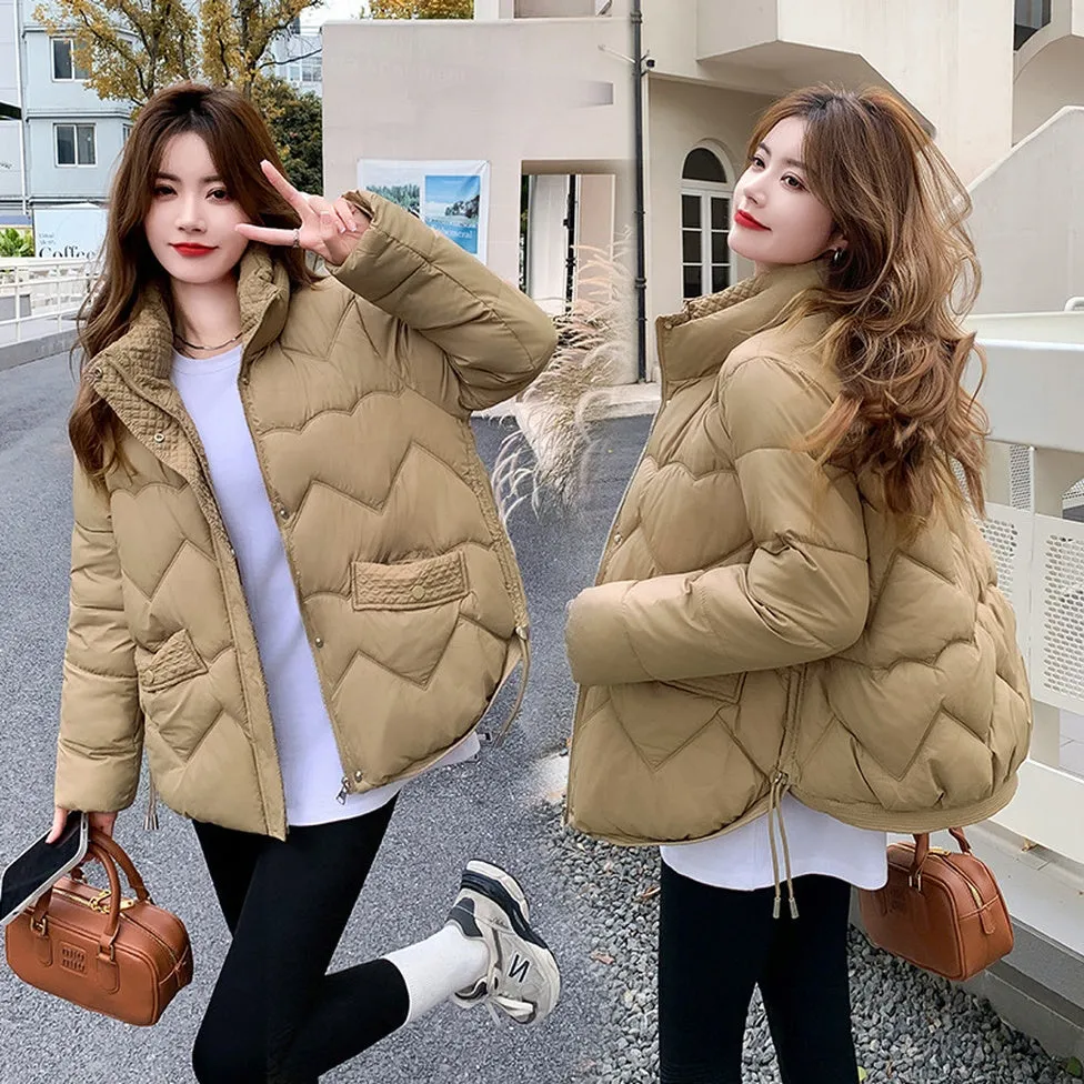Water-resistant and Windproof Relaxed-fit Padded Zip-up Puffer Jacket