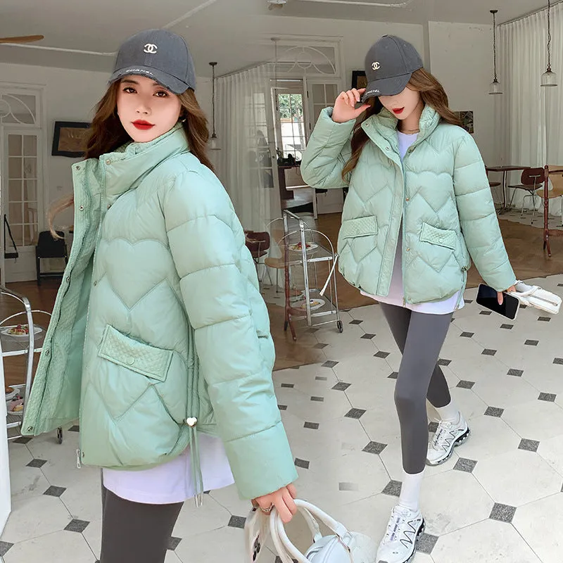 Water-resistant and Windproof Relaxed-fit Padded Zip-up Puffer Jacket