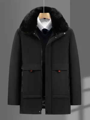 Water-resistant men's parka - arel stylish design