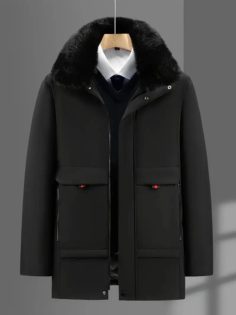 Water-resistant men's parka - arel stylish design
