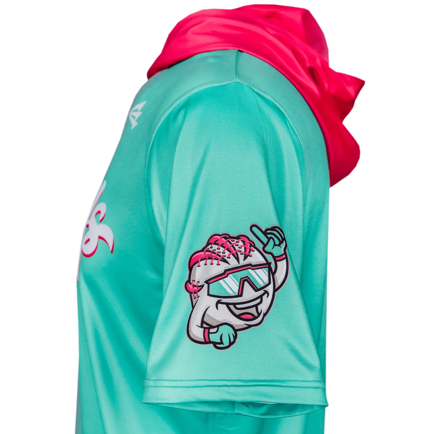Watermelon Walkoffs Baseball Pro Premier Short Sleeve Hoodie