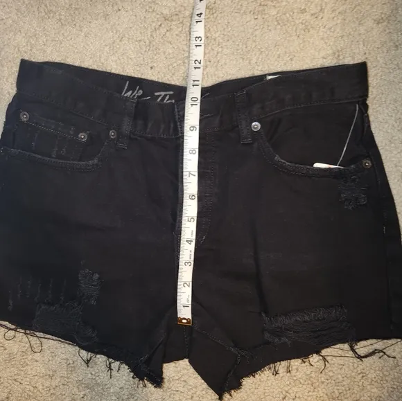We the free Black High Rise Shorts