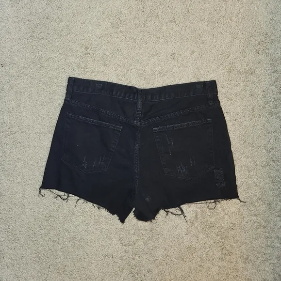 We the free Black High Rise Shorts