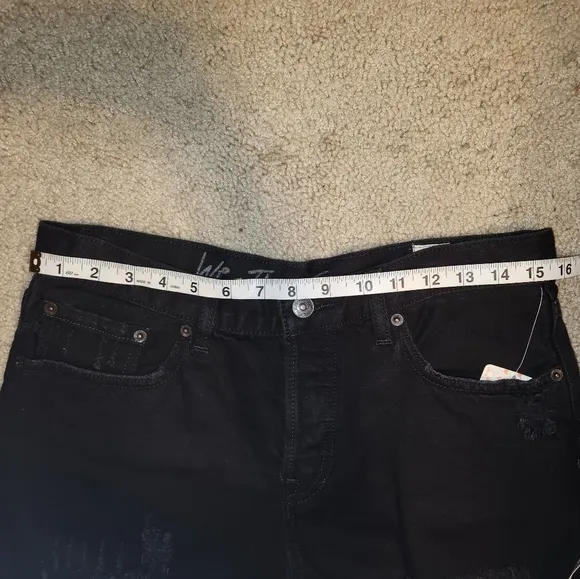 We the free Black High Rise Shorts