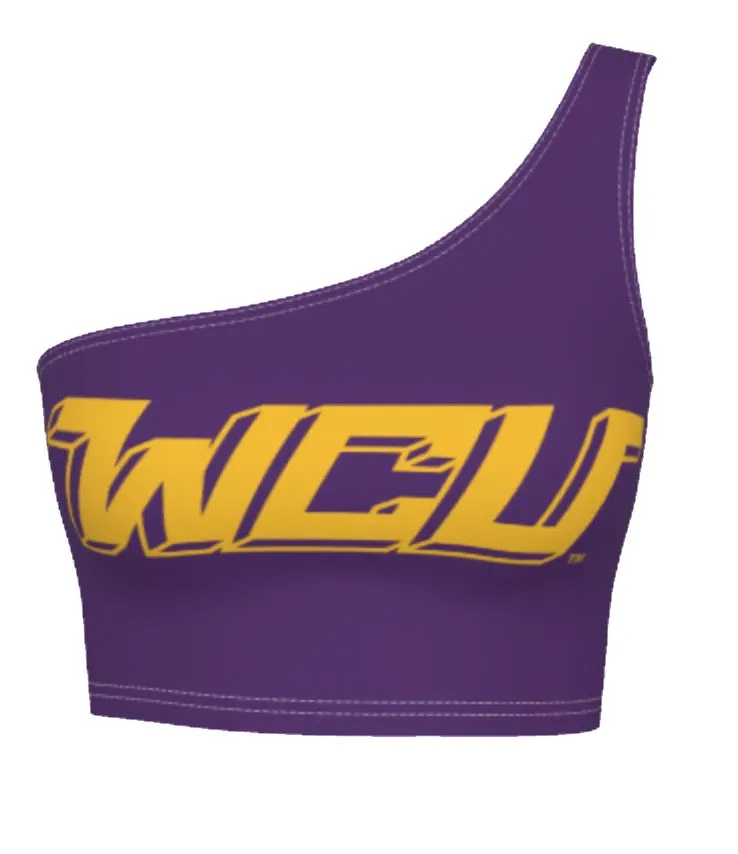 West Chester University Purple One Shoulder Top