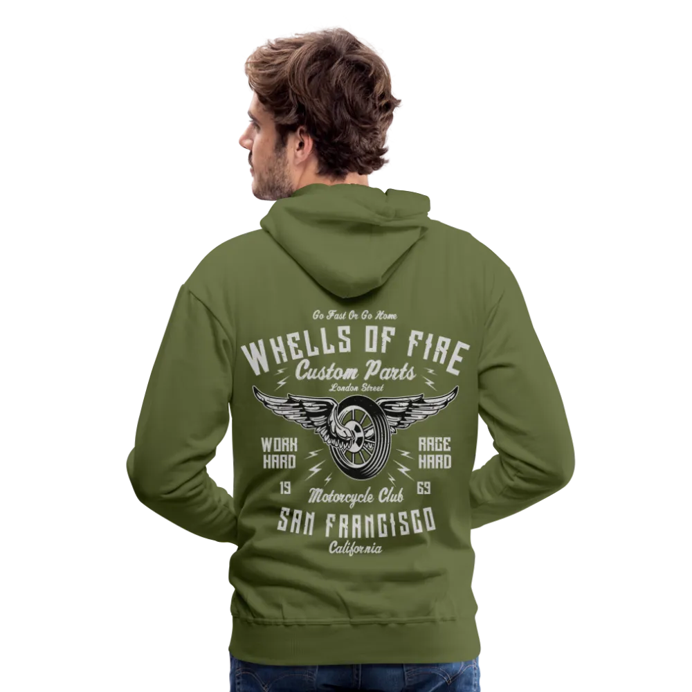 Wheels of Fire MC Men's Premium Cotton Hoodie