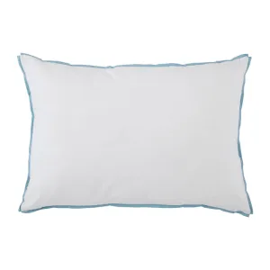 White with Sky Flange Oversized Pillow
