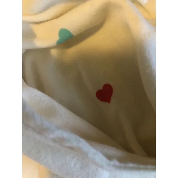 Wildfox White Multi Heart Print Pajama Set XXL