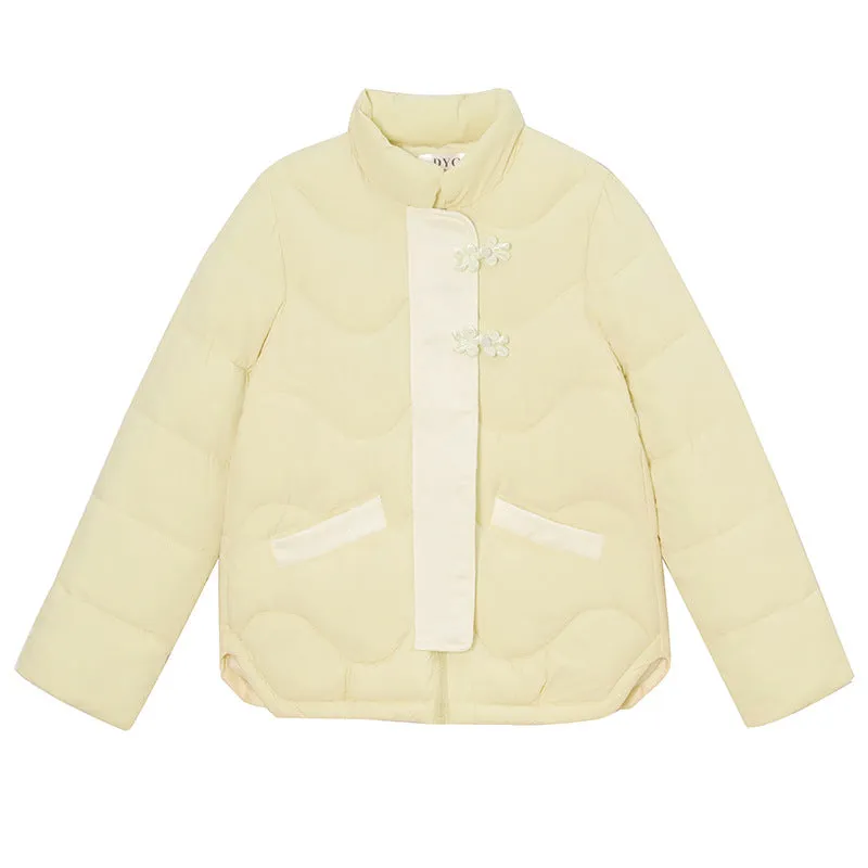 Windproof Quilted Puffer Jacket for Stylish Women