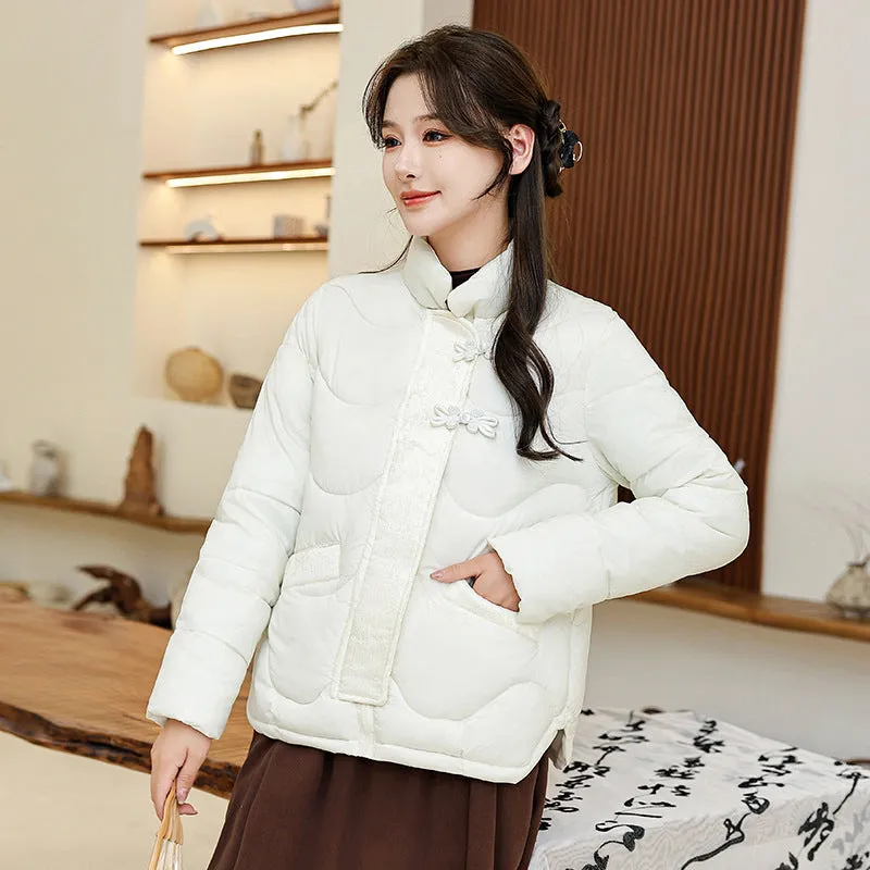 Windproof Quilted Puffer Jacket for Stylish Women